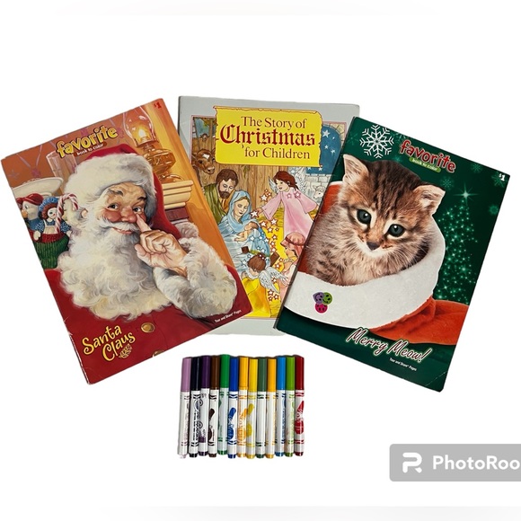Crayola Other - Christmas set: storybook, coloring books & markers